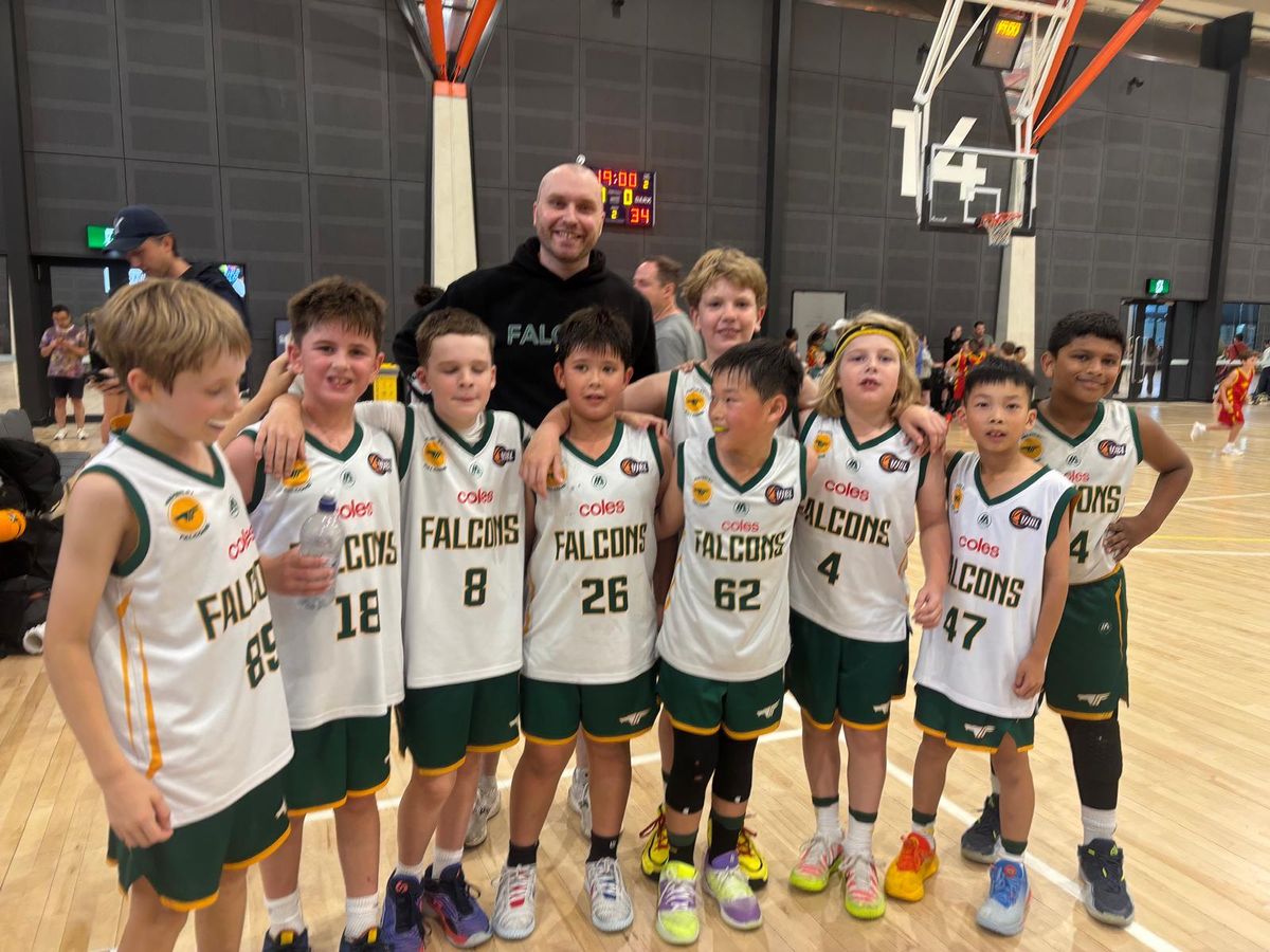 Cameron with a junior team after a game